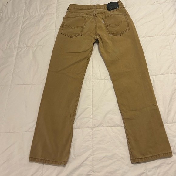 Levi's 514 Khaki Denim Pants 30x30 NEW - Picture 3 of 4